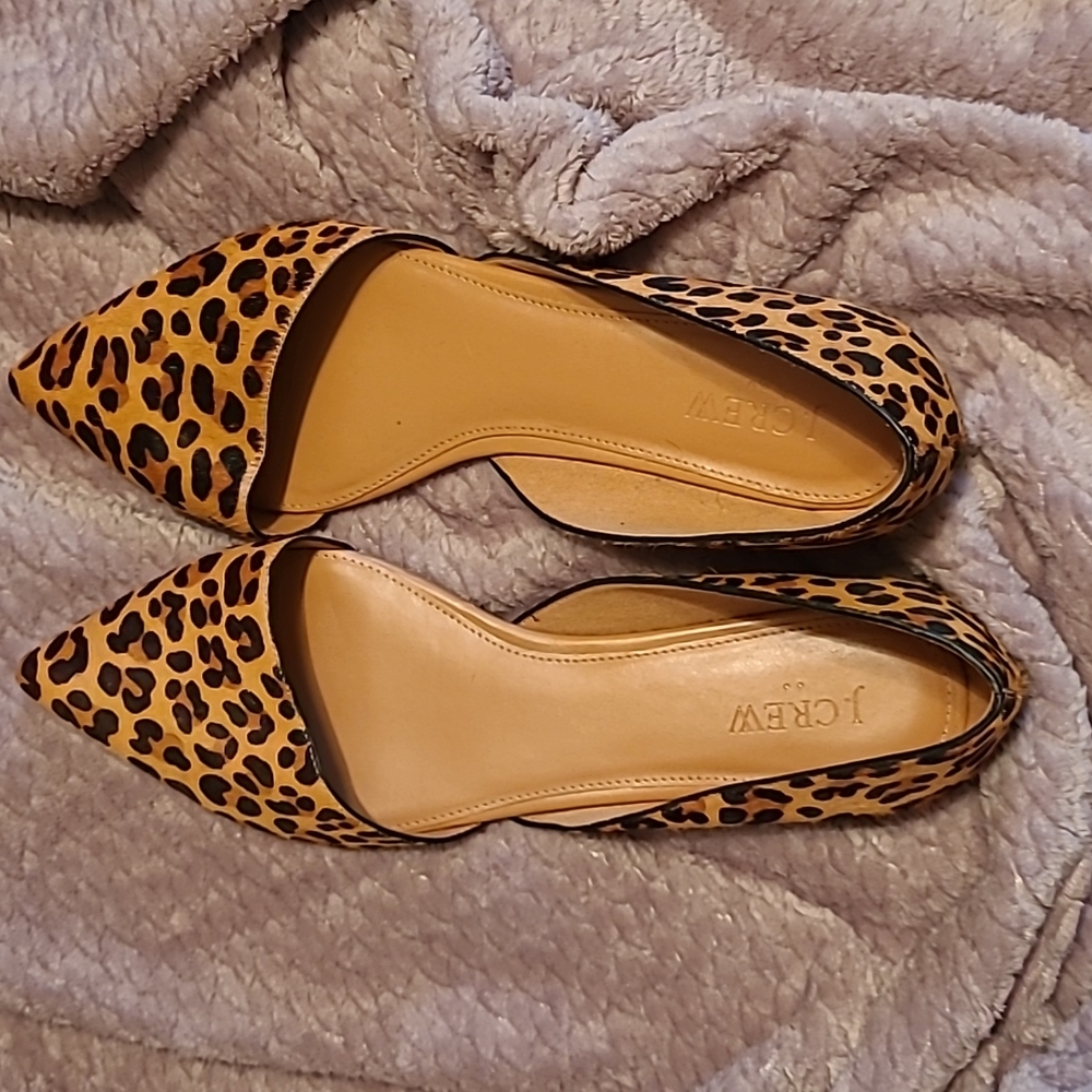 J. Crew Dyed Calf Hair d' Orsay flats